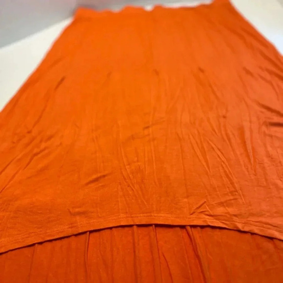 Women’s high low skirts. Giuliana skirt. Pink wrap ruffle lined pencil skirt. - Picture 7 of 16